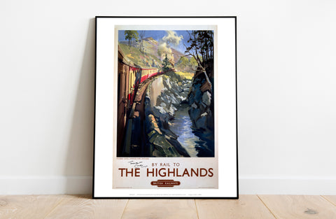 By Rail To The Highlands -  British Railways Art Print