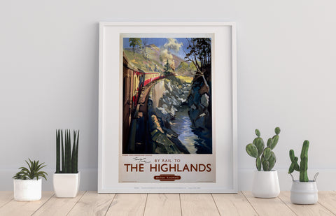 By Rail To The Highlands -  British Railways Art Print