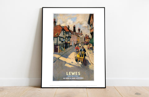 Lewes, County Town Of Sussex - British Railways Art Print