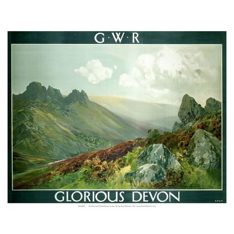 Glorious Devon - GWR Railways Vallery Painting 24" x 32" Matte Mounted Print