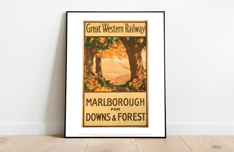 Marlborough For Downs And Forest - Gwr - Premium Art Print