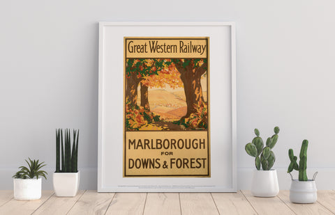 Marlborough For Downs And Forest - Gwr - Premium Art Print