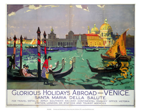 Venice Santa Maria - Glorious Holidays Abroad 24" x 32" Matte Mounted Print