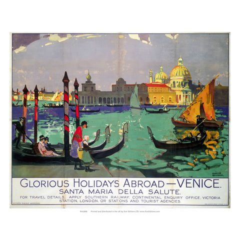 Venice Santa Maria - Glorious Holidays Abroad 24" x 32" Matte Mounted Print