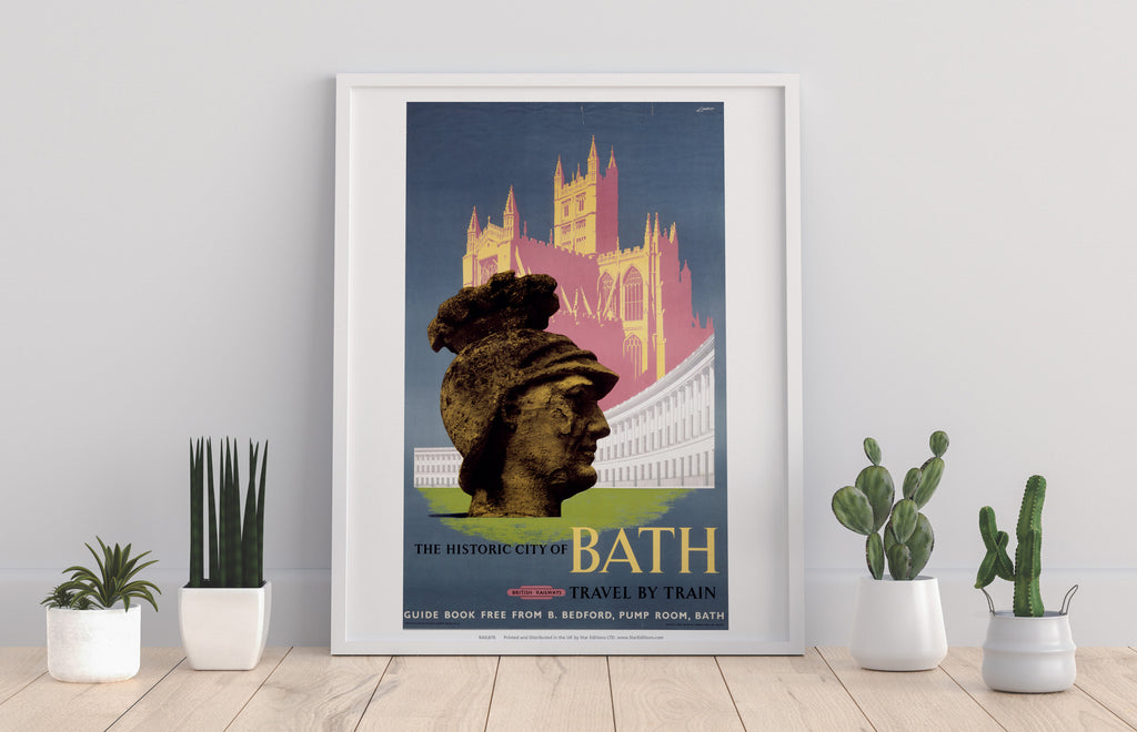 Historic City Of Bath - Travel By Train - Premium Art Print