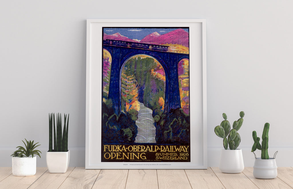 Furka Oberalp Railway Opening - Switzerland - Art Print