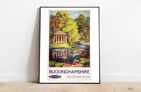 Buckinghamshire - See England By Rail - Premium Art Print