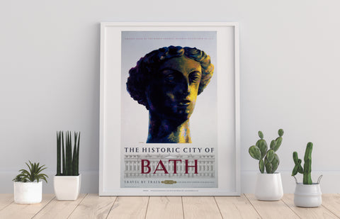 City Of Bath - Head Of Roman Goddess Minerva - Art Print