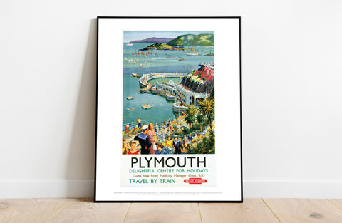 Plymouth - Seaside Delightful Center For Holidays Art Print