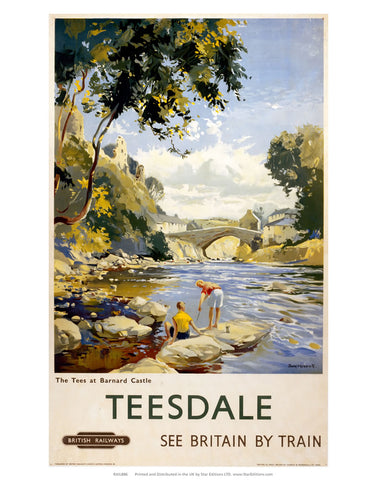 Tees at Barnard Castle - Teesdale 24" x 32" Matte Mounted Print