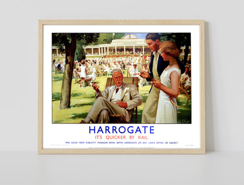 Harrogate - Quicker By Rail - 11X14inch Premium Art Print