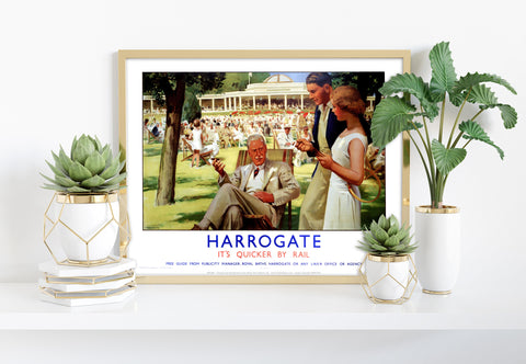 Harrogate - Quicker By Rail - 11X14inch Premium Art Print