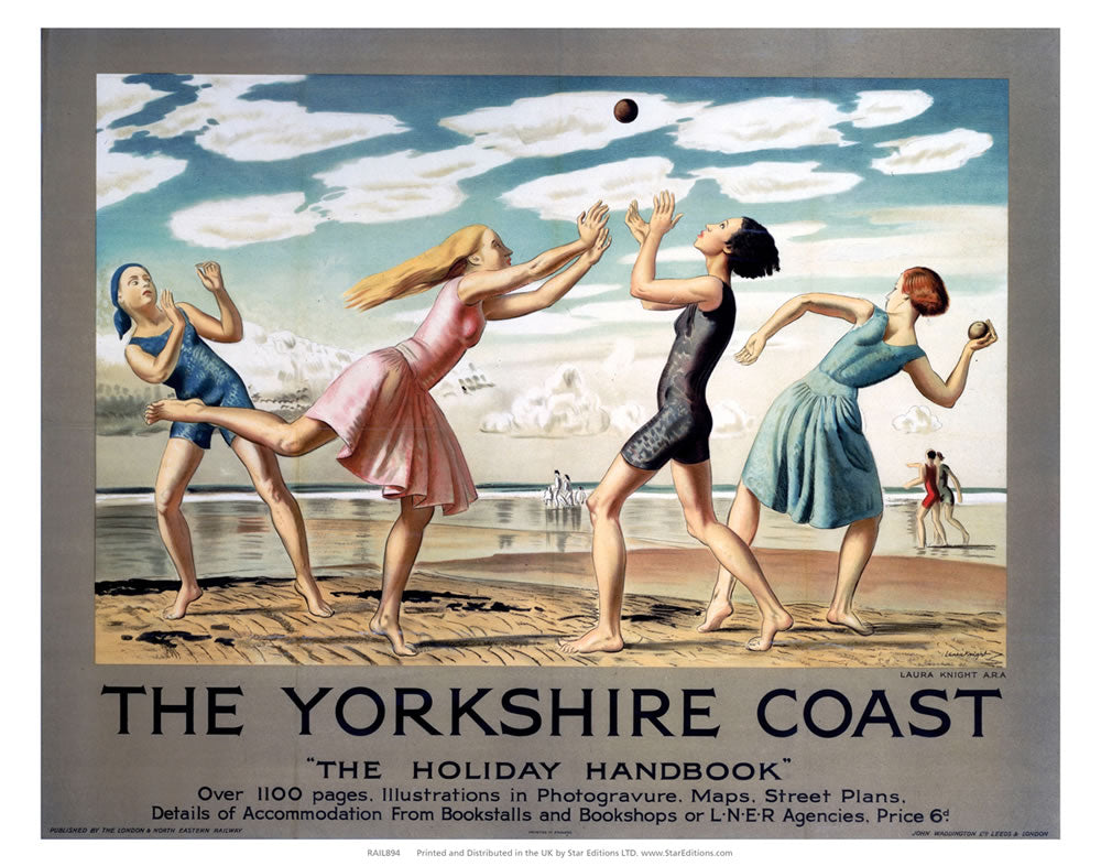 Yorkshire Coast Holiday Handbook - 1100 Pages 24" x 32" Matte Mounted Print