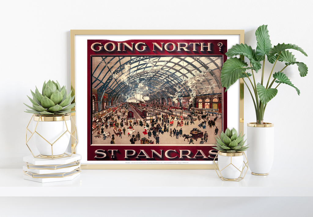 St Pancras Station - Going North? - 11X14inch Premium Art Print