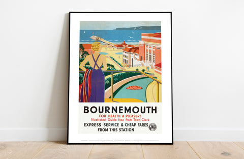 Bournemouth For Health And Pleasure - Gwr - Art Print