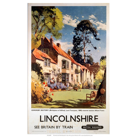 Lincolnshire somersby Rectory 24" x 32" Matte Mounted Print