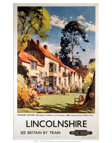 Lincolnshire somersby Rectory 24" x 32" Matte Mounted Print