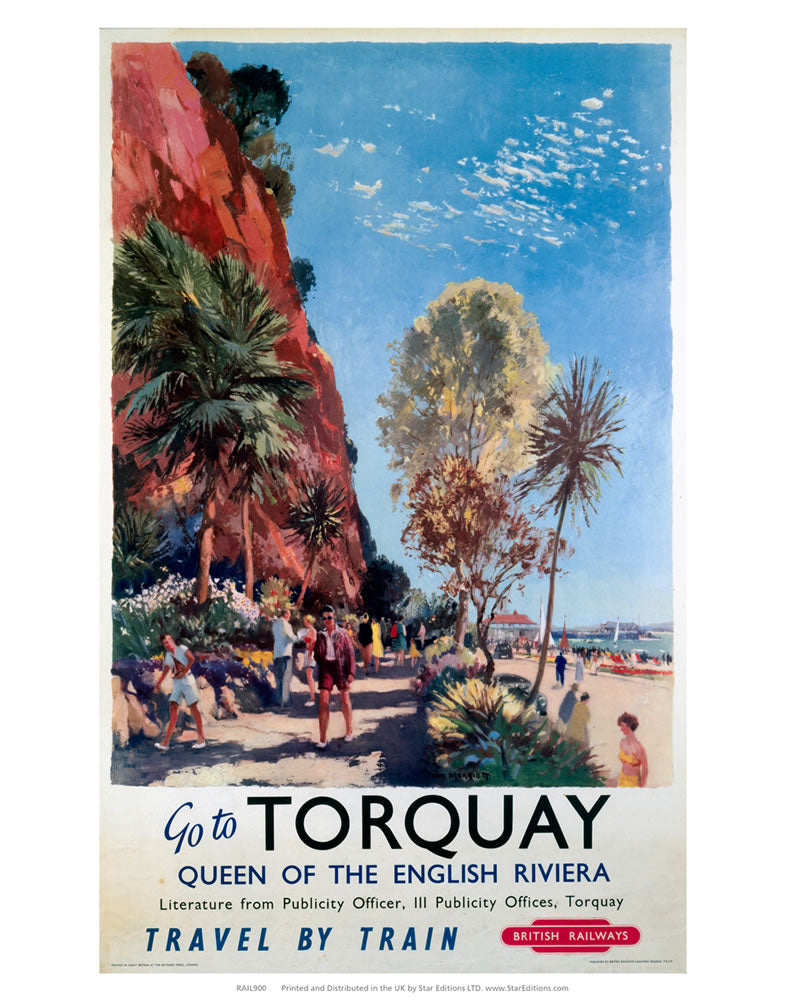 Go to Torquay - Queen of the English Riviera 24" x 32" Matte Mounted Print
