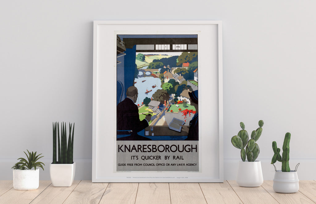 Knaresborough - Quicker By Rail Lner - Premium Art Print