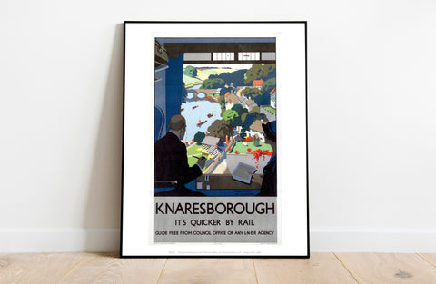 Knaresborough - Quicker By Rail Lner - Premium Art Print