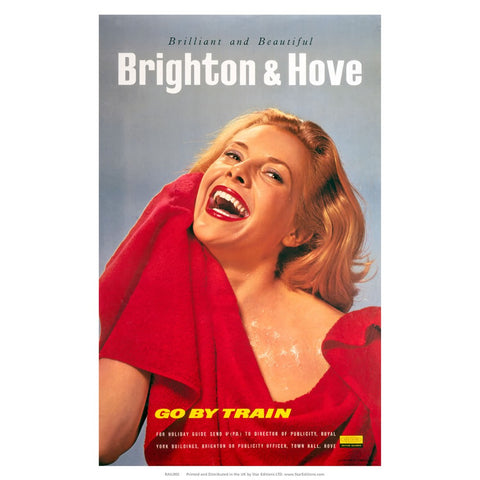 Brighton and Hove Woman in red - Brilliant and Beautiful 24" x 32" Matte Mounted Print