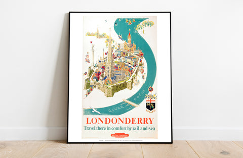 Londonderry - In Comfort By Rail And Sea - 11X14inch Premium Art Print