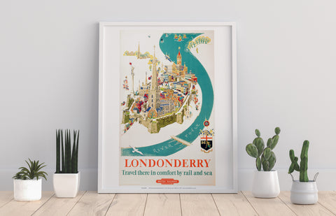 Londonderry - In Comfort By Rail And Sea - 11X14inch Premium Art Print