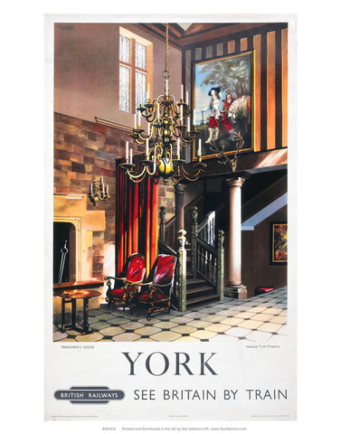 York Treasurers house 24" x 32" Matte Mounted Print