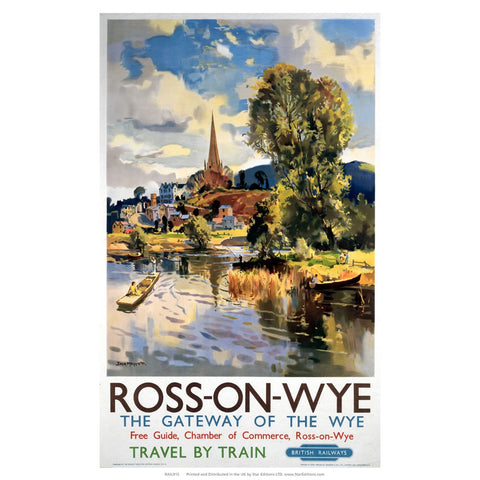 Ross-on-Wye Gateway of the Wye 24" x 32" Matte Mounted Print