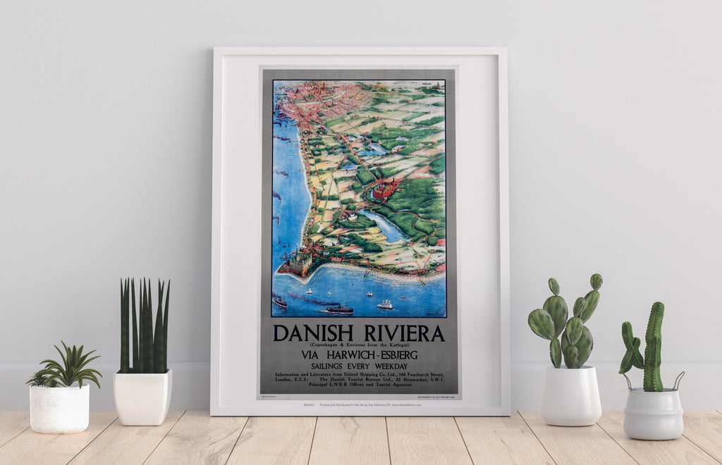 Danish Riviera Via Harwich - 11X14inch Premium Art Print
