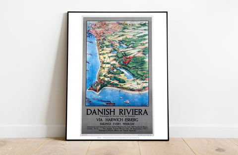 Danish Riviera Via Harwich - 11X14inch Premium Art Print