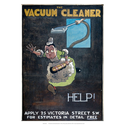 The Vacuum Cleaner - HELP! 24" x 32" Matte Mounted Print