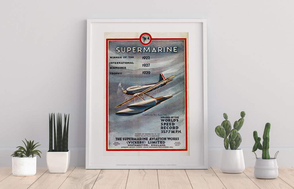 Supermarine - The International Schneider Trophy Art Print