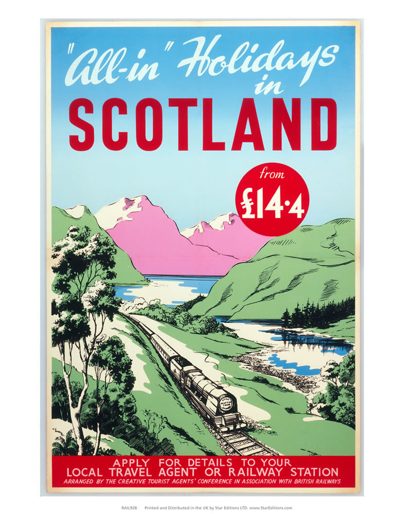 All-in holidays In Scotland From ?14.4 24" x 32" Matte Mounted Print