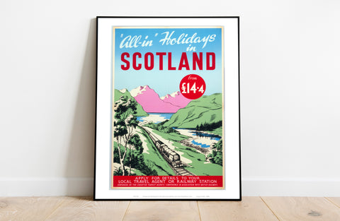 All-In Holidays In Scotland - 11X14inch Premium Art Print