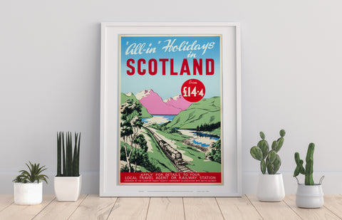 All-In Holidays In Scotland - 11X14inch Premium Art Print