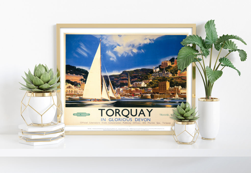 Torquay - In Glorious Devon - 11X14inch Premium Art Print