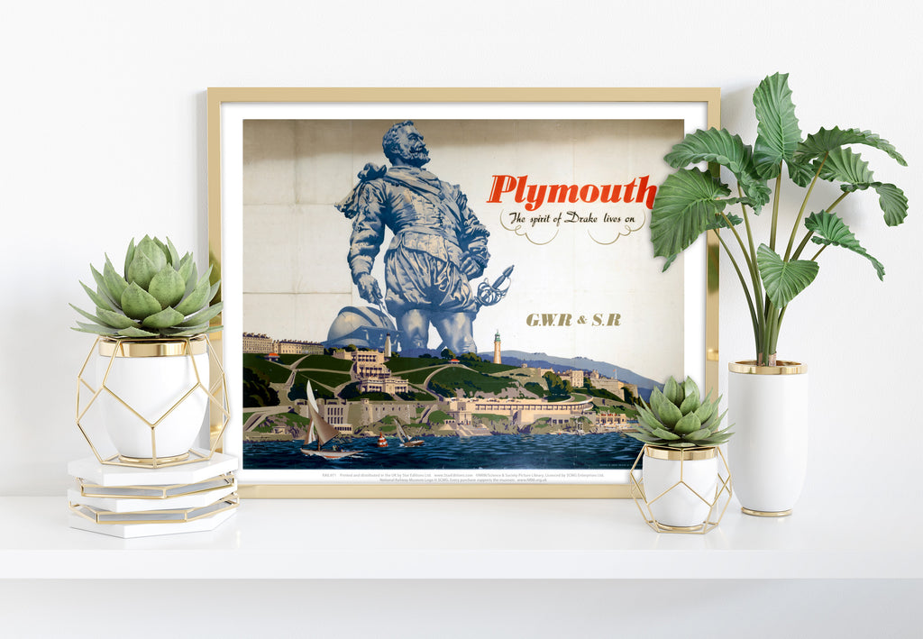 Spirit Of Drake Lives On - GWR And Southern Rail Art Print