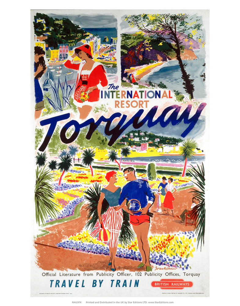 International Resort of Torquay 24" x 32" Matte Mounted Print