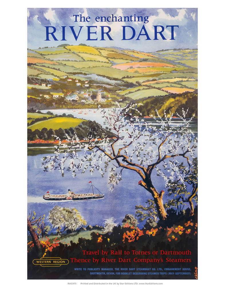 Enchanting River Dart 24" x 32" Matte Mounted Print