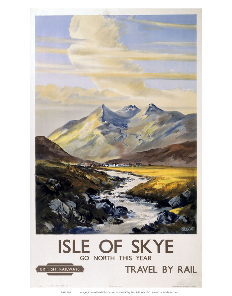 Isle of Skye - Go North This year 24" x 32" Matte Mounted Print