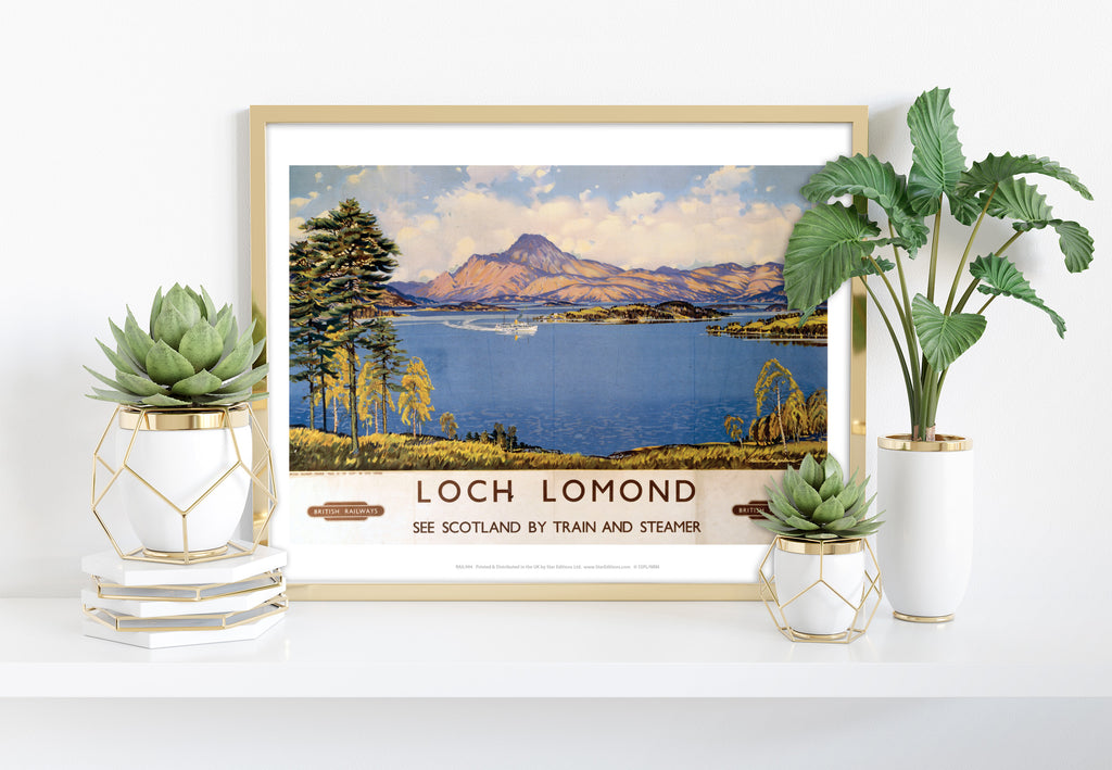 Loch Lomond, See Scotland By Train And Steamer - Art Print