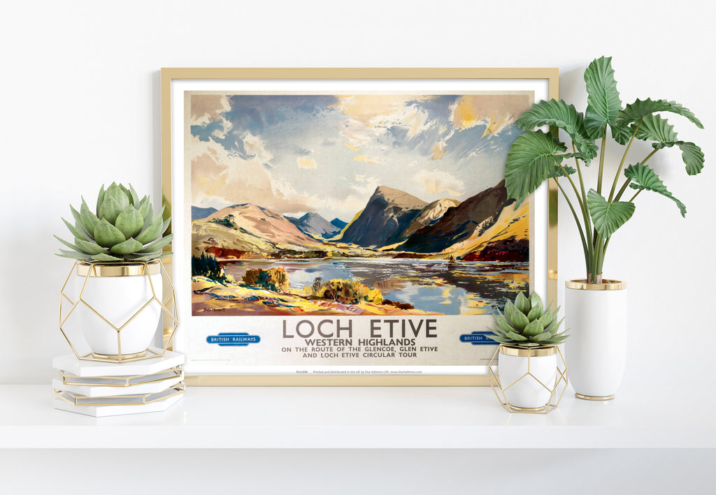 Loch Etive, Western Highlands - 11X14inch Premium Art Print