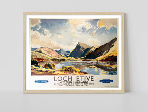 Loch Etive, Western Highlands - 11X14inch Premium Art Print