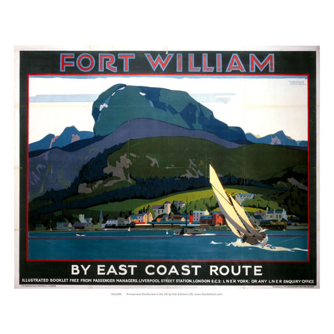 Fort William By east coast Route 24" x 32" Matte Mounted Print