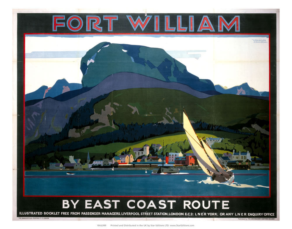 Fort William By east coast Route 24" x 32" Matte Mounted Print