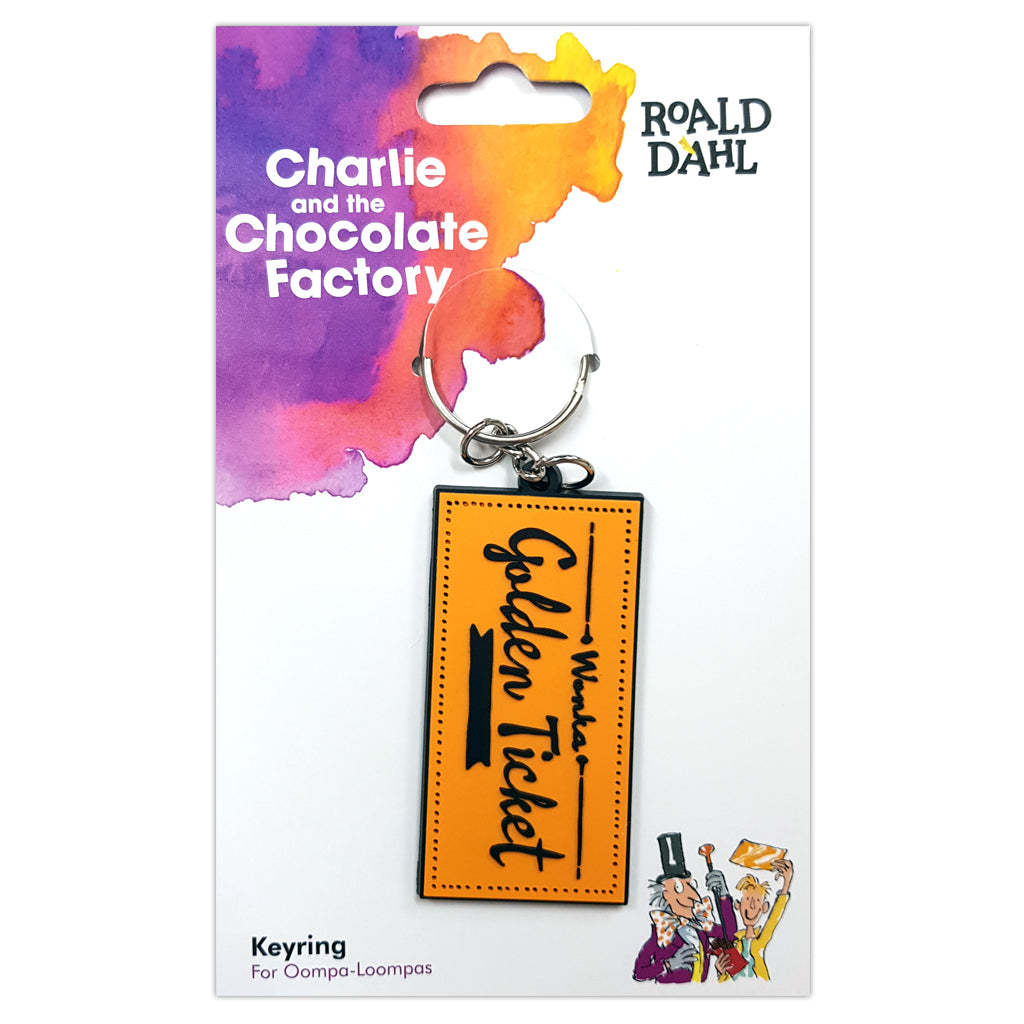 RDCFRUBBERKEYRING: Roald Dahl Charlie and the Chocolate Factory Rubber Keyring