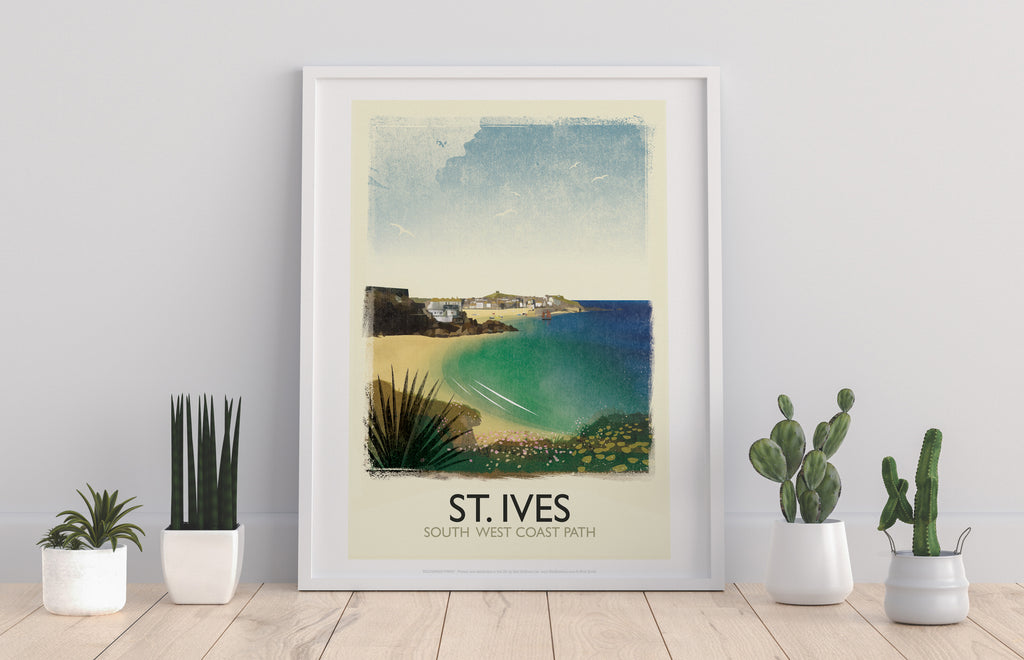 St Ives - South West Coast Path - 11X14inch Premium Art Print