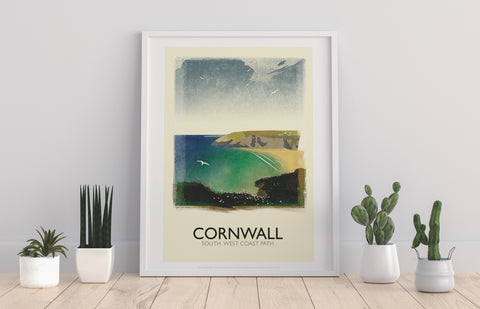 Cornwall - South West Coast Path - 11X14inch Premium Art Print