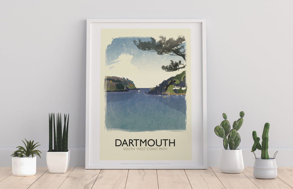 Dartmouth - South West Coast Path - 11X14inch Premium Art Print